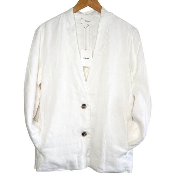 Xirena Layla White Linen Jacket Size XS New - Picture 2 of 16